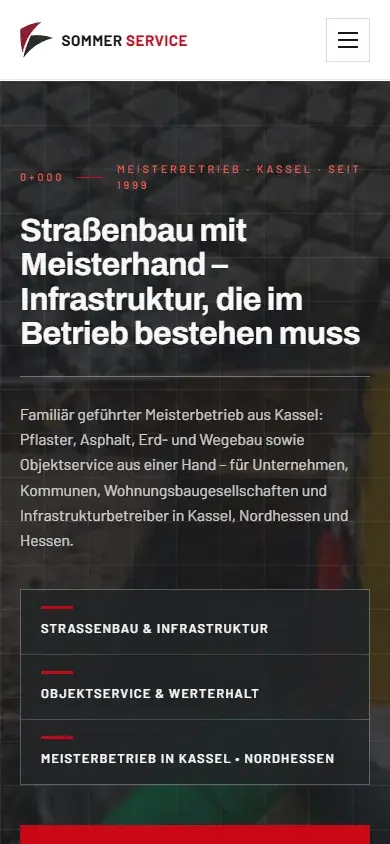Website-Beispiel für Ihre Website auf einem Smartphone